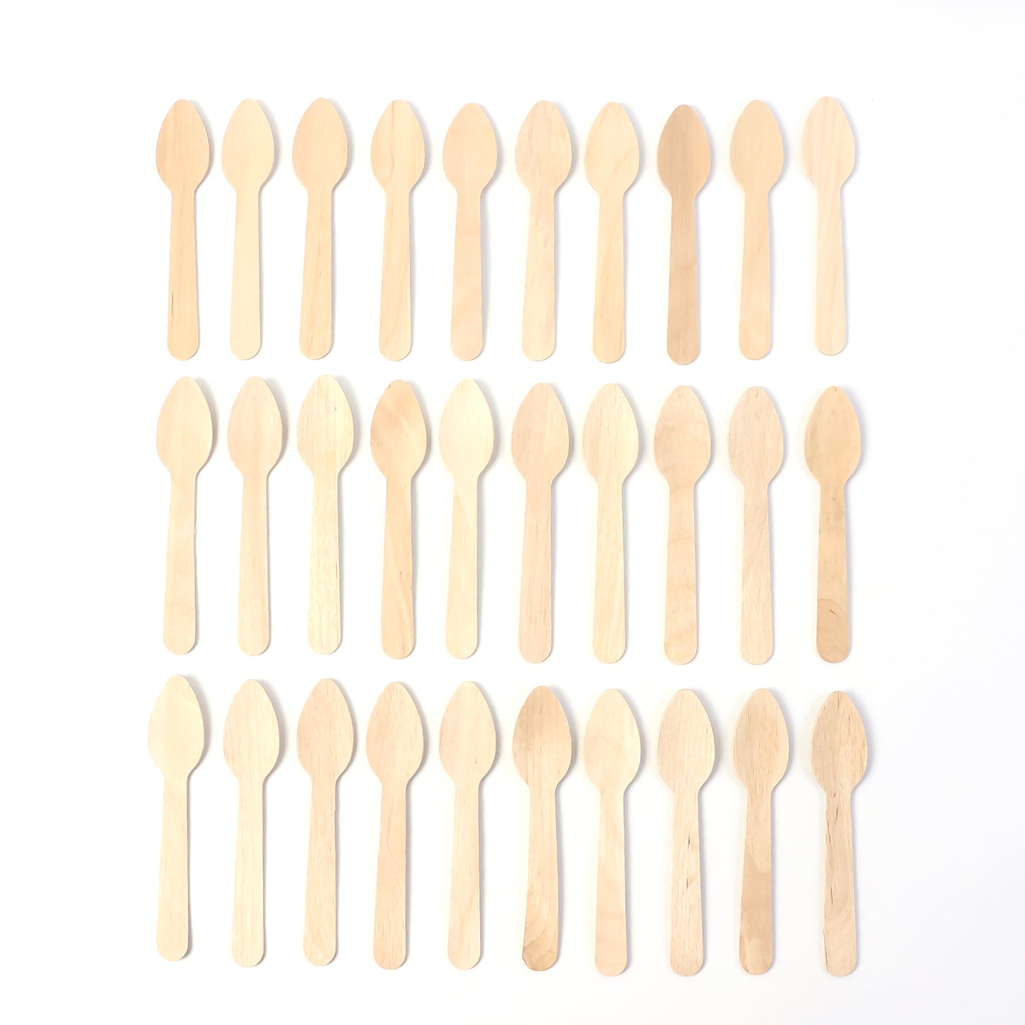 110mm Birchwood Tea Spoons - 30 Pcs Pack - Happy Price - Image 5
