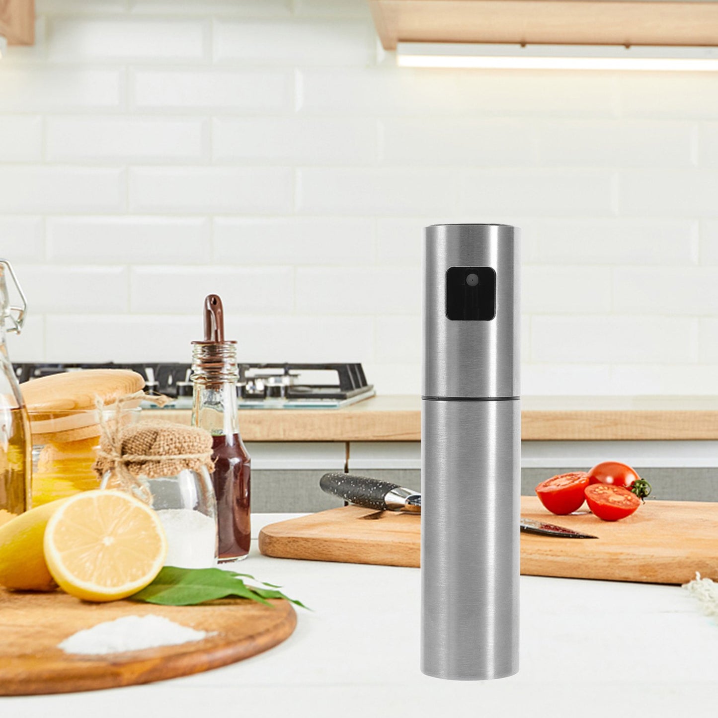 Oil Spray Bottle For Dosa  Food Grade Stainless Steel Glass Oil Spray Bottle (100 Ml) - Happy Price - Image 4