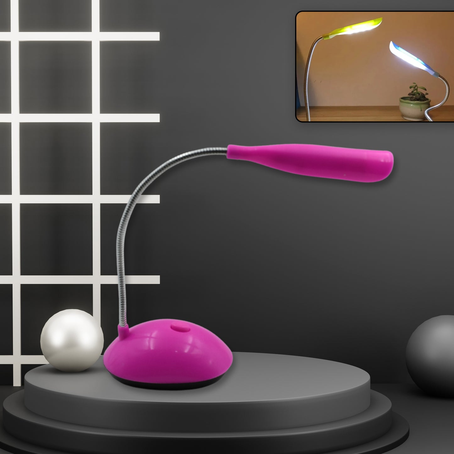 Fashion Wind LED Desk Lamp with Flexible Neck, Touch Control, Eye-Caring Light - Happy Price - Image 2