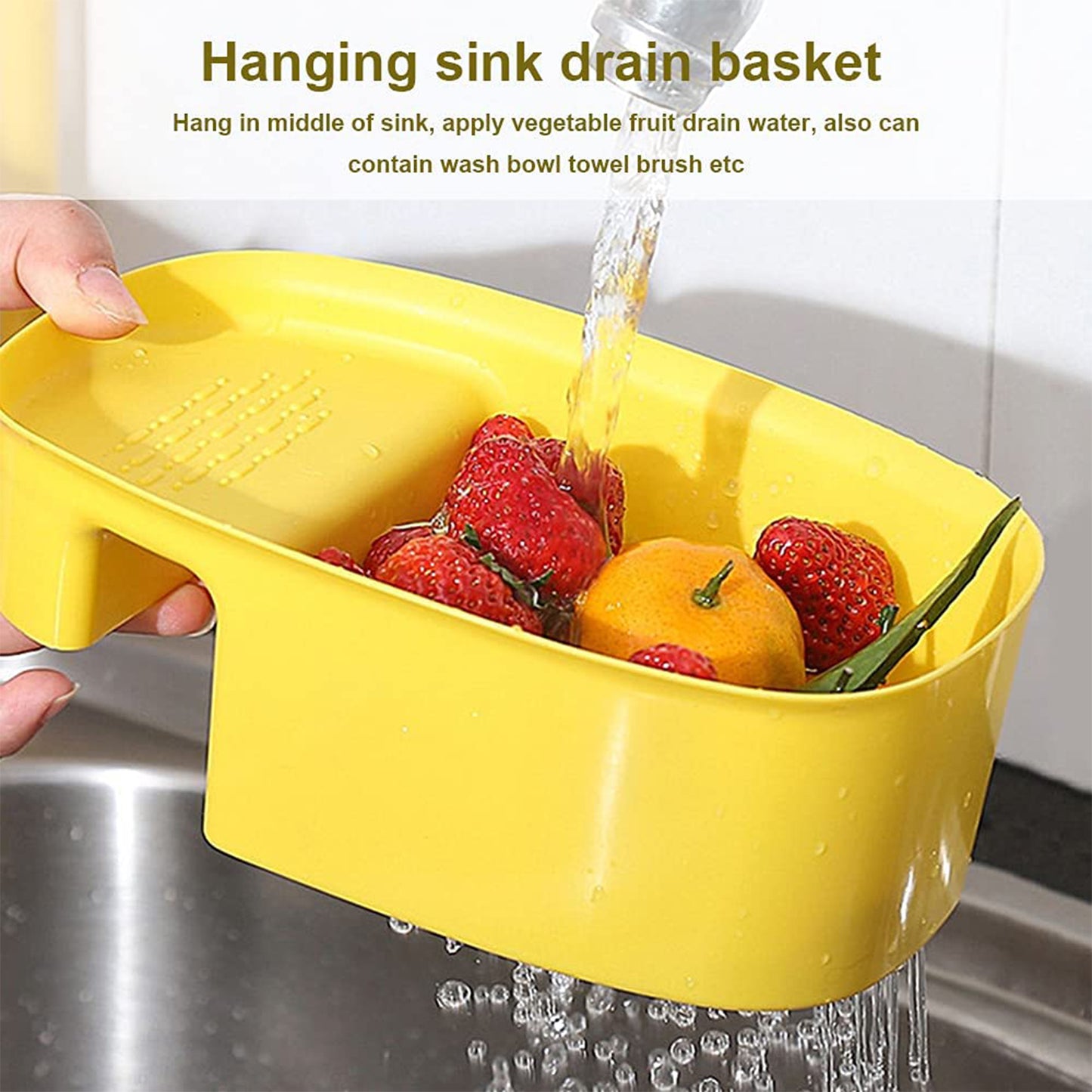 Kitchen Sink Corner Basket for Dish Drying & Vegetable Washing - Happy Price - Image 5