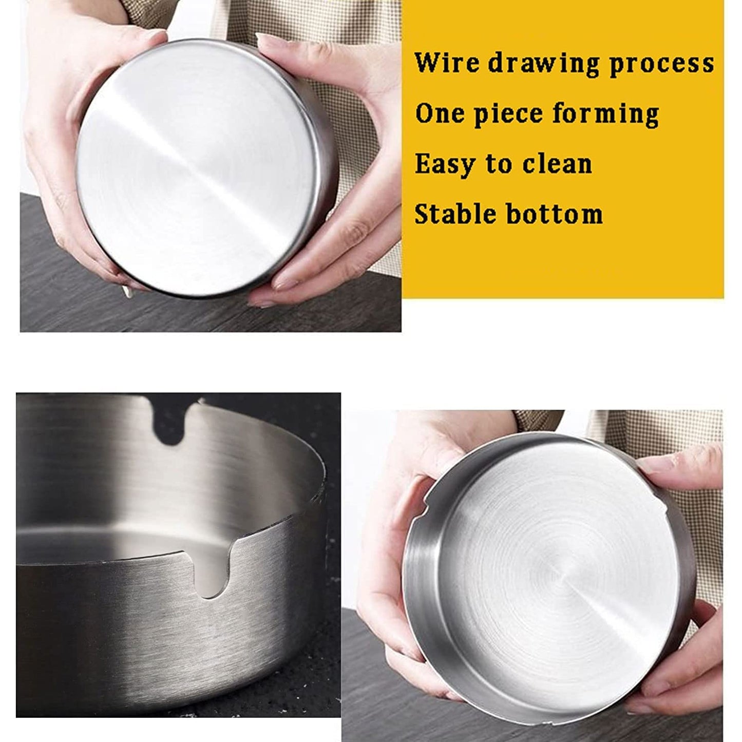 Round Ashtray with Multiple Rests - 1 Pc - Happy Price - Image 4