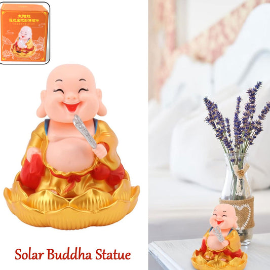 Solar Power Moving Buddha Car Ornament (1 Pc) - Happy Price - Image 1
