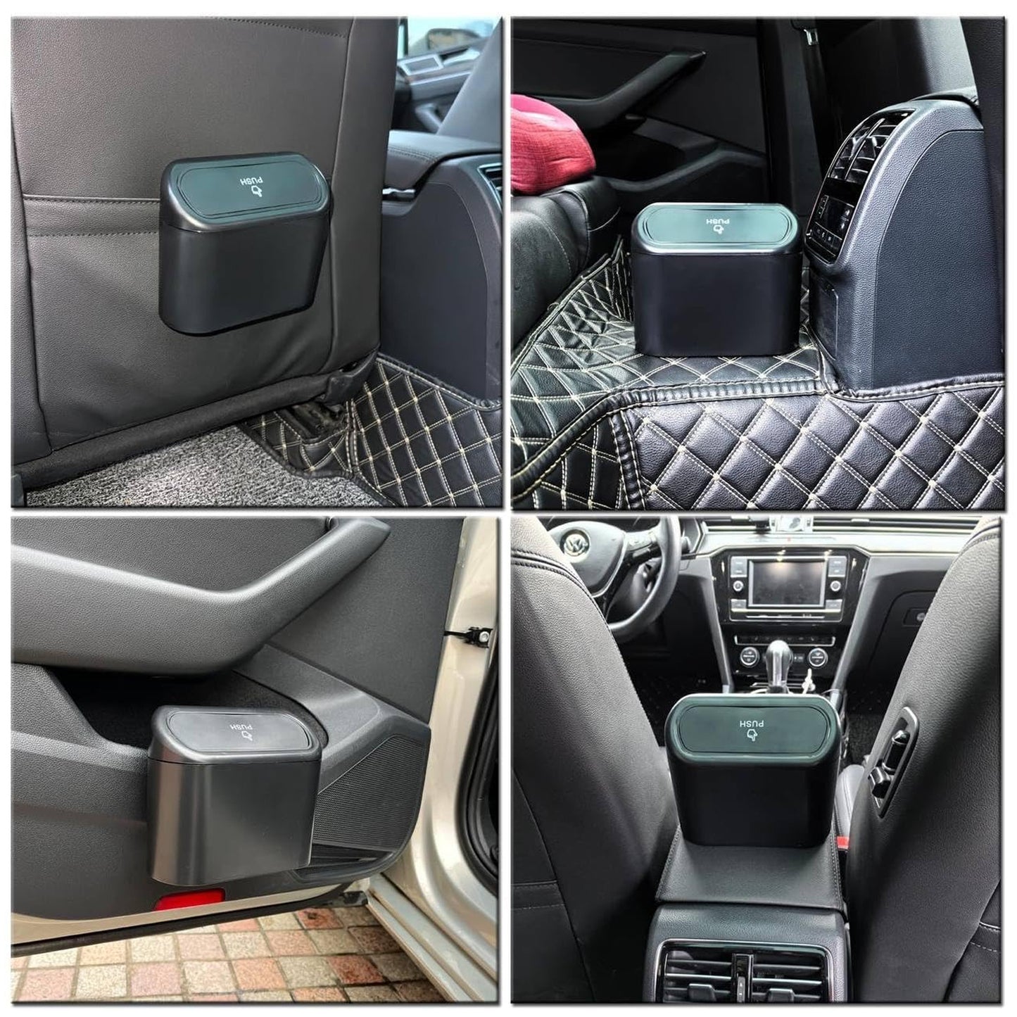 Compact Car Dustbin with Lid - Waterproof & Leak-Proof Vehicle Organizer (1 Pc) - Happy Price - Image 5