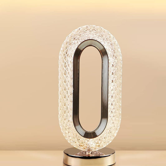 Touch Control Crystal Table Desk Lamp 3-way Dimmable Light Usb Rechargeable Crystal Diamond Table Lamp Exquisite Night Stand Light Lamp Beside Lamp For Bedroom Living Room Decorative Desk Lamp - Happy Price - Image 1