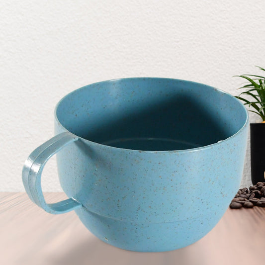 8157 Multipurpose Plastic Water Cup With Handle Reusable Cups Environmental Friendly Festival For Milk Cup Coffee Cup Tea Cup Breakfast Cup Drinking Mug Or Outdoor For Household Gift For Birthday (1 Pc) - Happy Price - Image 1