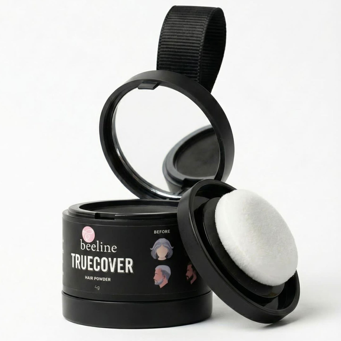 Instant Hair Root Touch-Up Powder - 4 Gm Black - Happy Price - Image 3