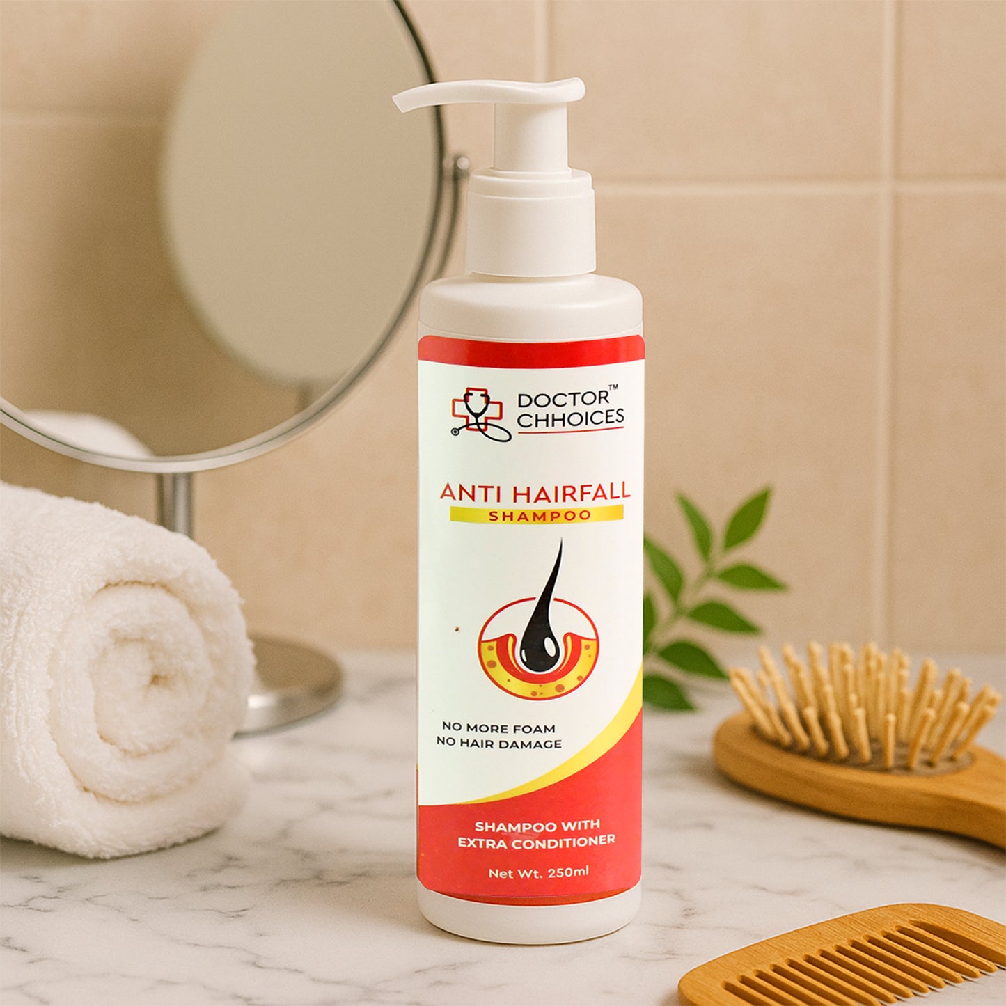 Doctor Choices Advanced Anti Hairfall Shampoo With Extra Conditioner  250ml (1 Pc) - Happy Price - Image 5