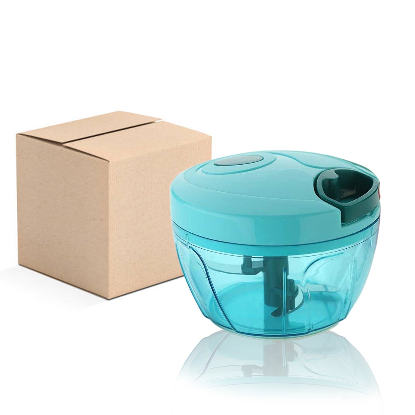 Manual Stainless Steel Blades Compact Hand Held Vegetable Chopperslicer (Brown Package Box) - Happy Price - Image 7