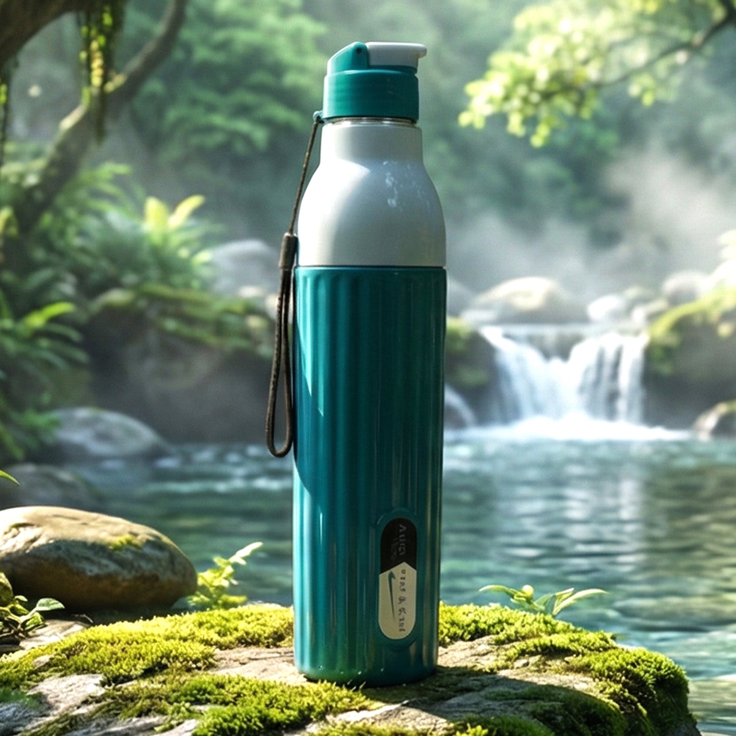 1000 ML Sports Sipper Water Bottle with Flip Lock Cap & Strap - Leakproof Hydration - Happy Price - Image 3