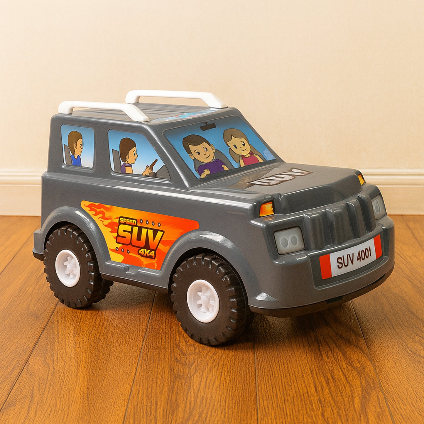 Friction Powered SUV Toy Car for Kids (1 Pc) - Happy Price - Image 6