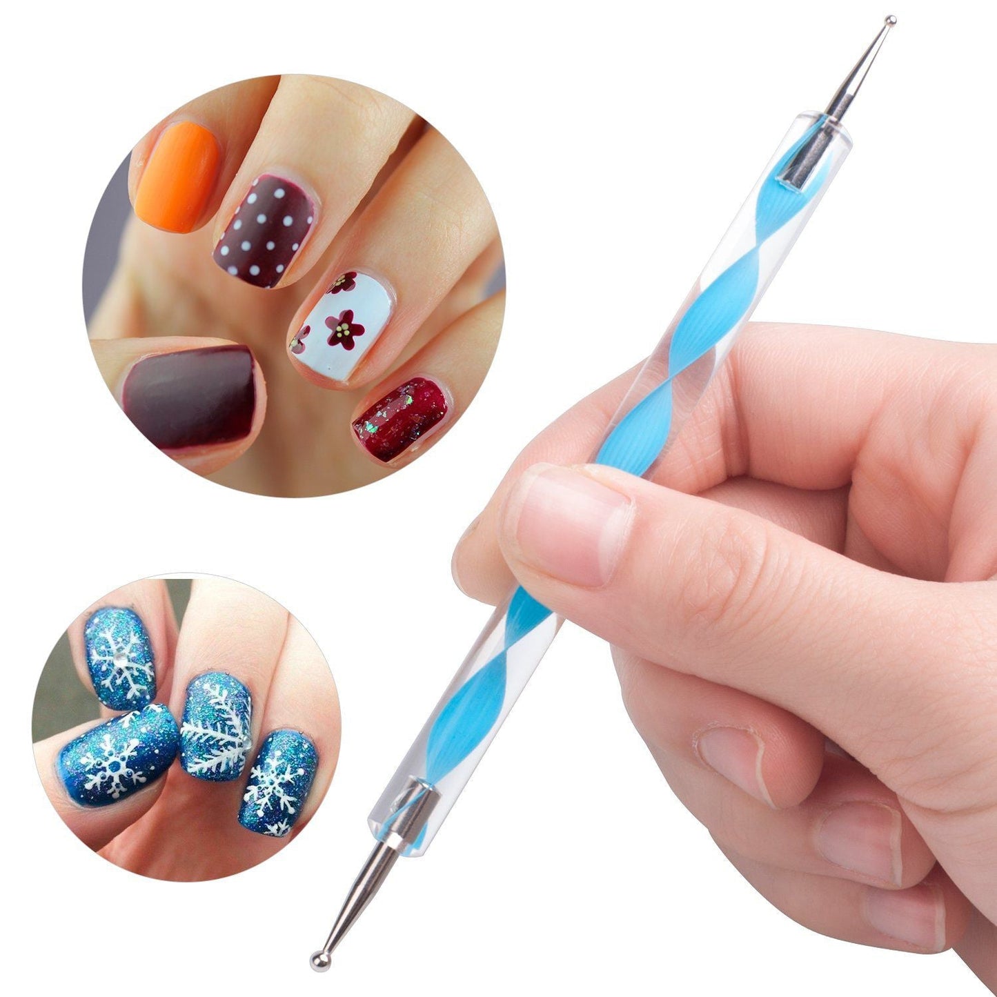 Nail Art Point Pen And Set Used By Womens For Their Fashion Purposes (Pack Of 5pcs)