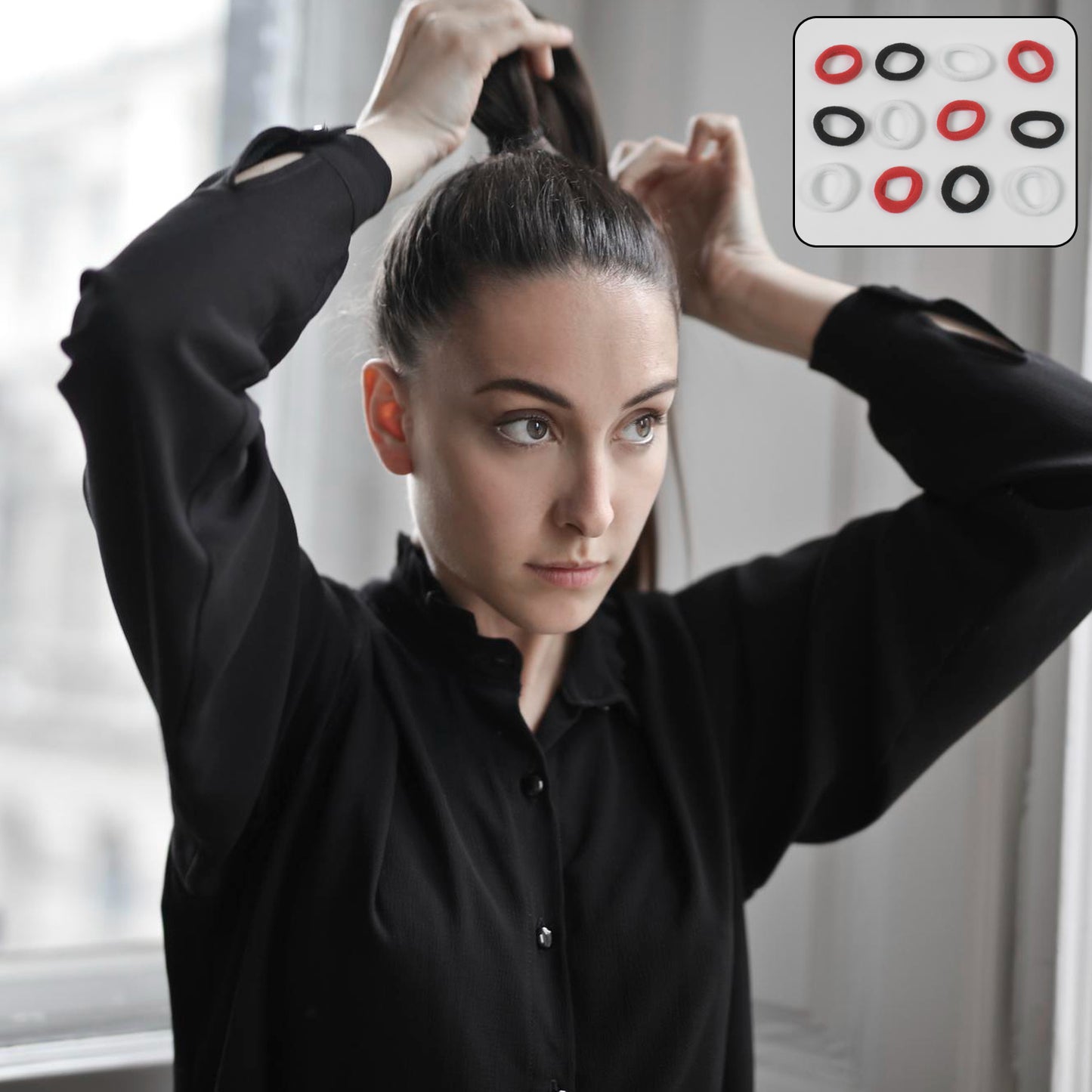 Small Hairbands Bands For Hair Rubber Bands (Pack Of 50  Multicolour) - Happy Price - Image 3