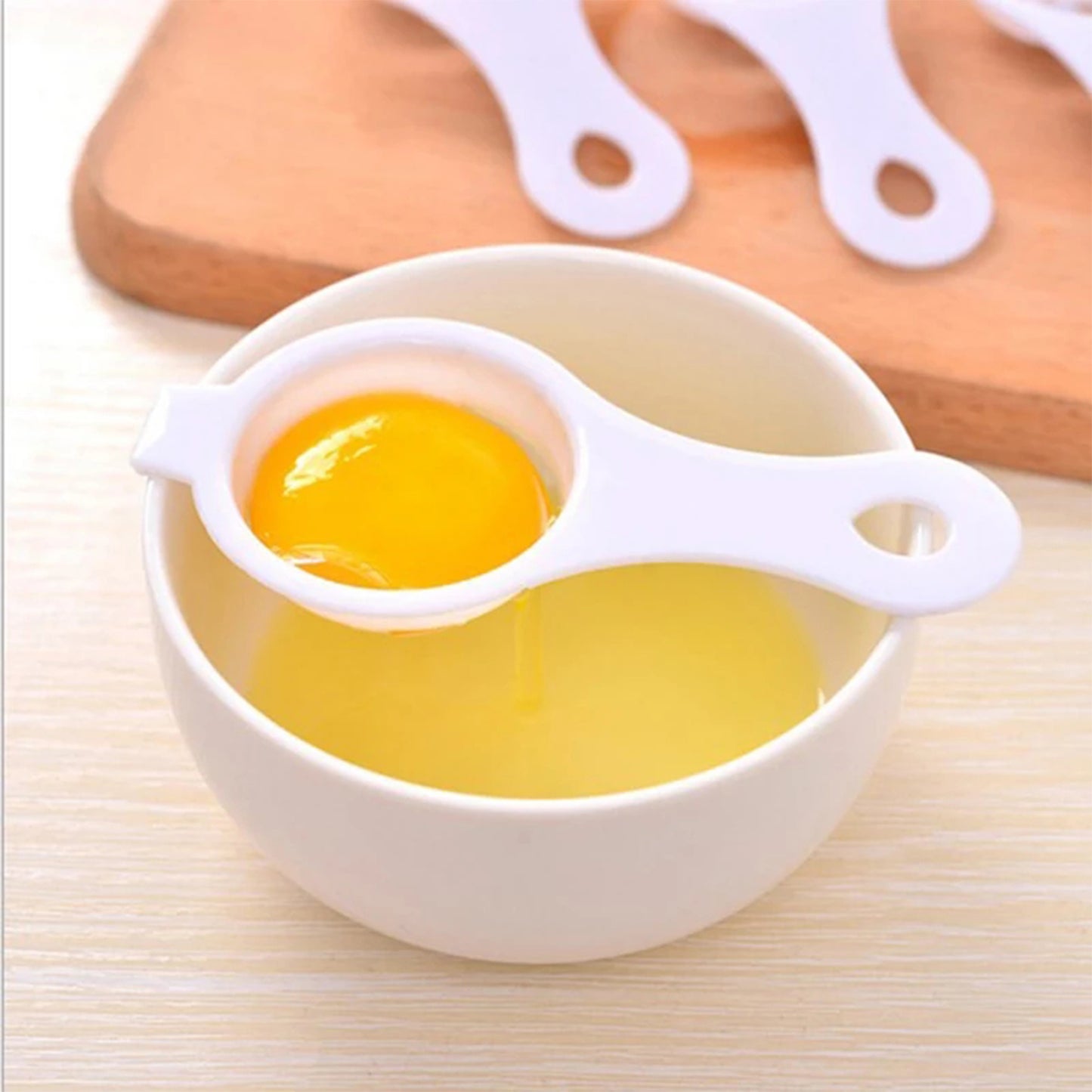 Egg Yolk Separator Egg White Yolk Filter Separator Egg Strainer Spoon Filter Egg Divider - Happy Price - Image 6