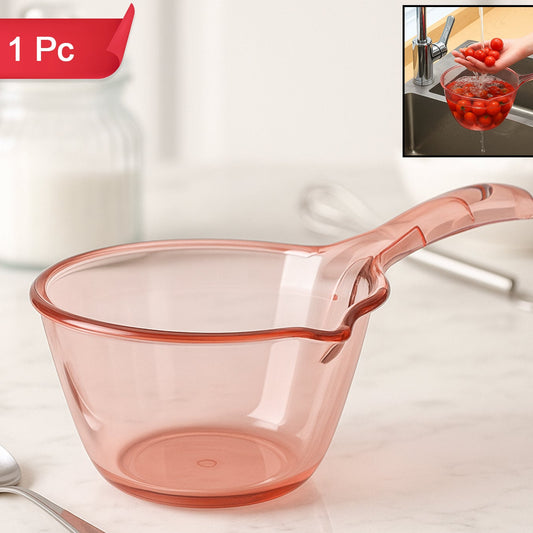 Multipurpose Kitchen Strainer Bowl with Handle and Spout (1100 ML, 1 Pc) - Happy Price - Image 1