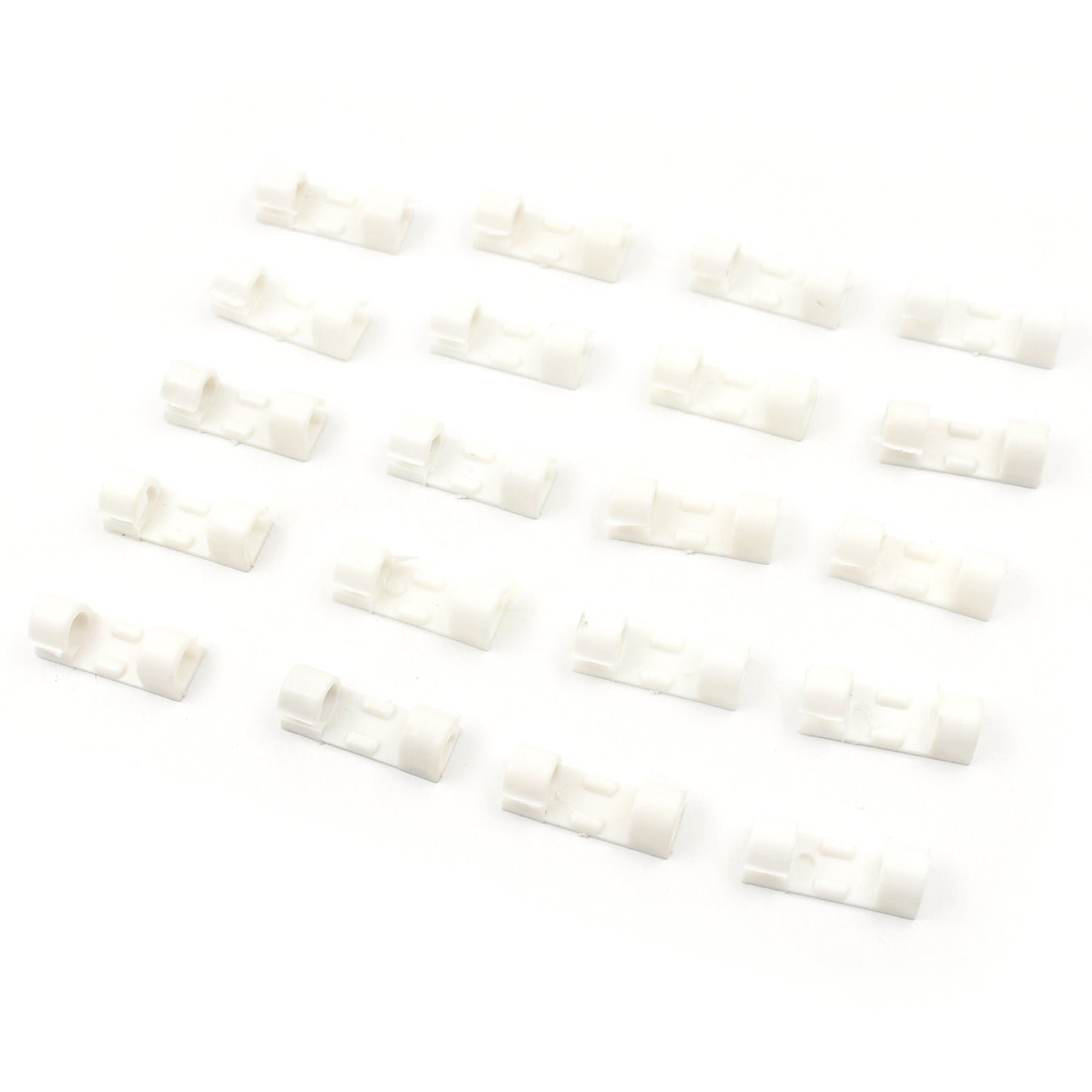 Plastic Clips Stronger Adhesive Tape  Cable Manager  Wire Manager  Wire Clamp  Wire Clips For Cable Cable Organizer Cord Holder  Cord Clips For Car Office And Home (20 Pcs Set) - Happy Price - Image 4