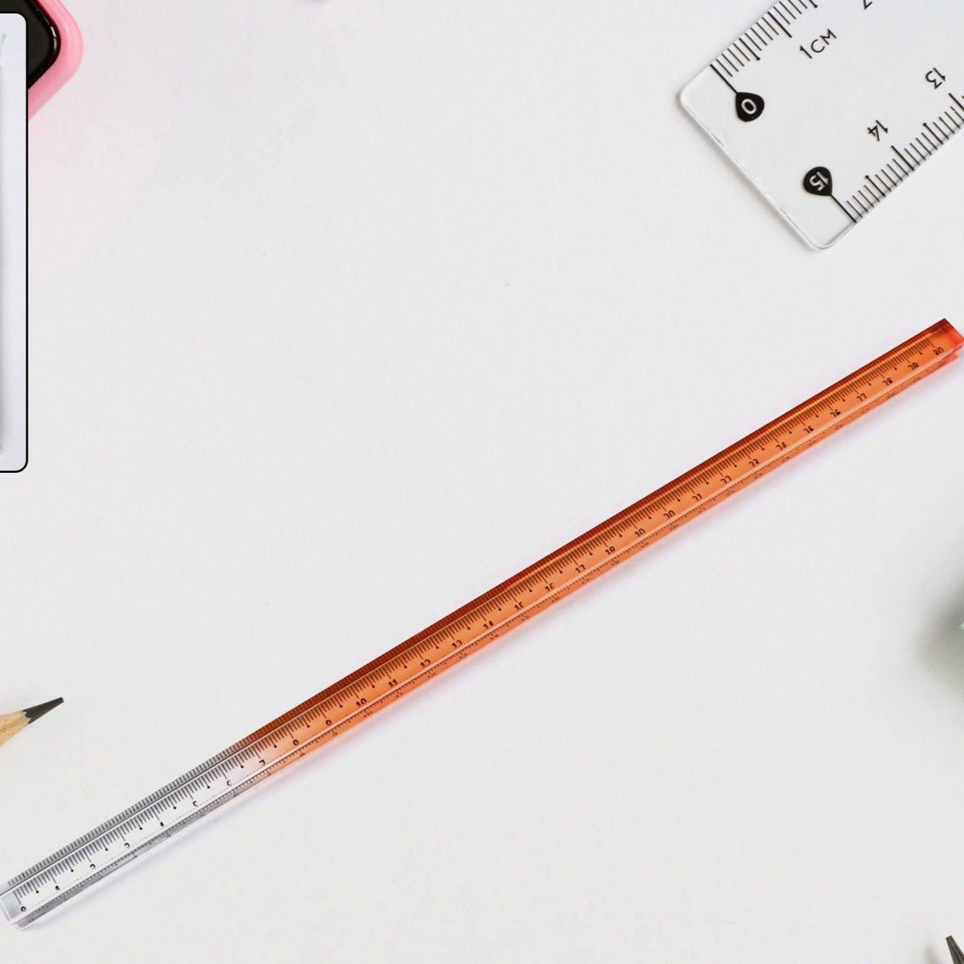 Acrylic Rulers 30 Cm Lengths Set Of Colourful Rulers Set (1 Pc) - Happy Price - Image 1