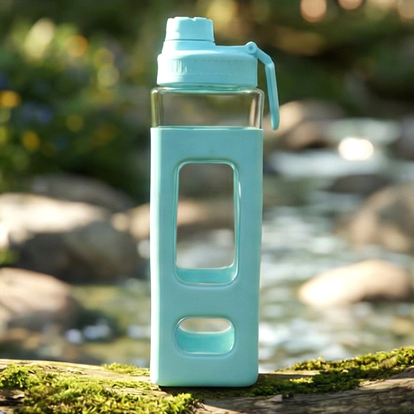 900 ML Leak-Proof Plastic Water Bottle with Protective Sleeve - Happy Price - Image 3