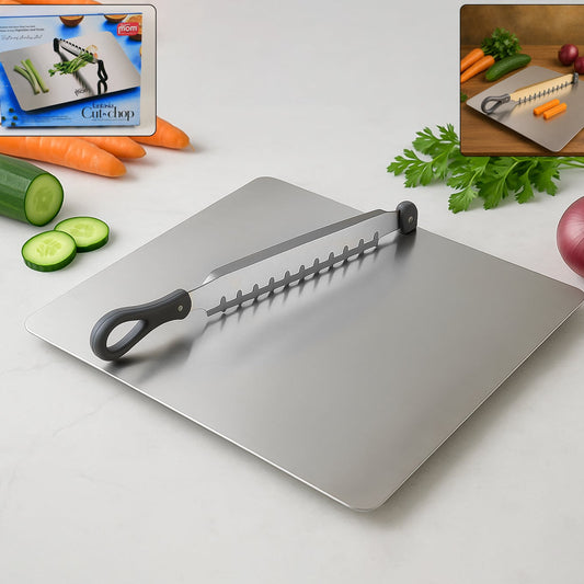 Supermom Stainless Steel Multifunctional Cut  Chop Vegetable Slicer Tool (1 Pc) - Happy Price - Image 1