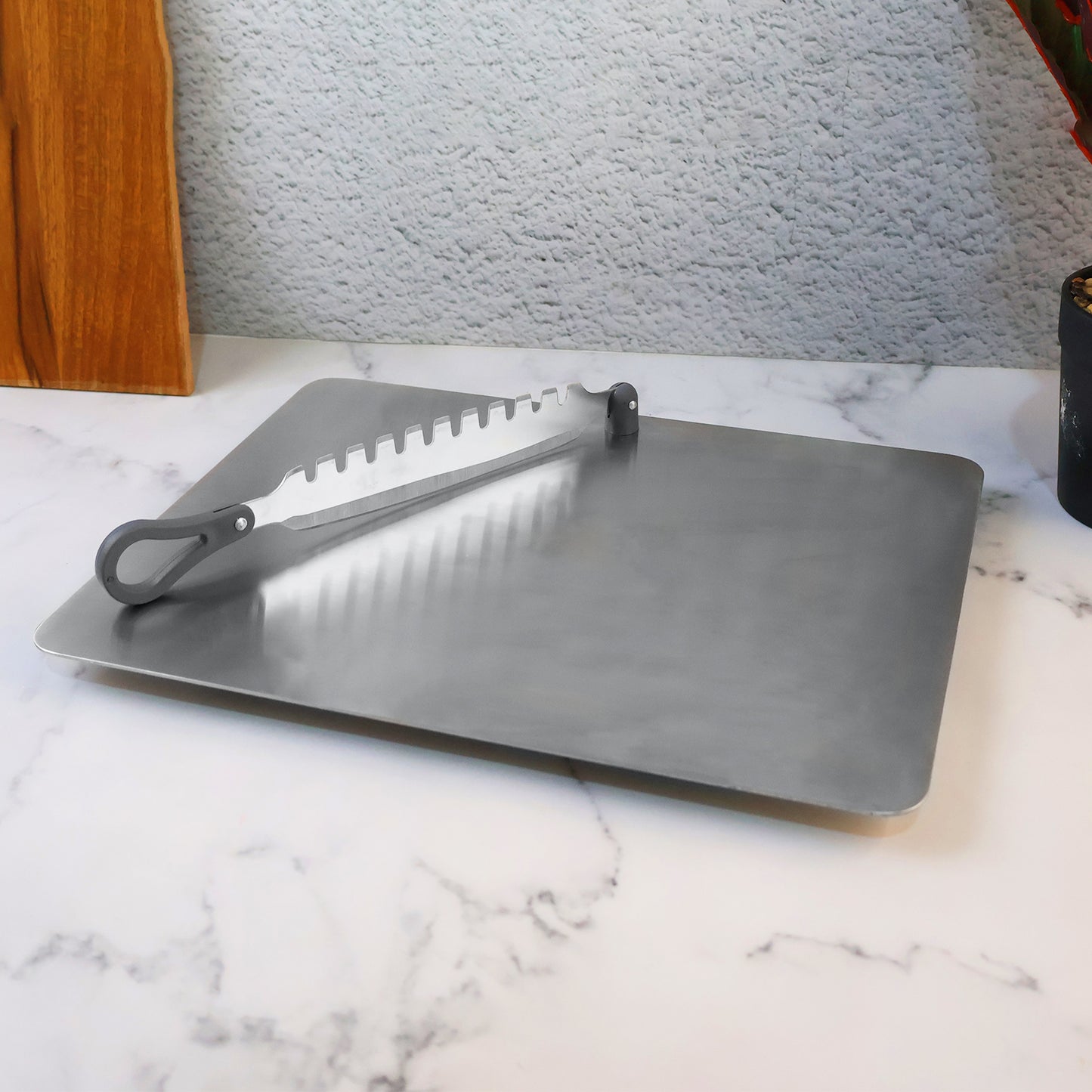 Supermom Stainless Steel Multifunctional Cut  Chop Vegetable Slicer Tool (1 Pc) - Happy Price - Image 5