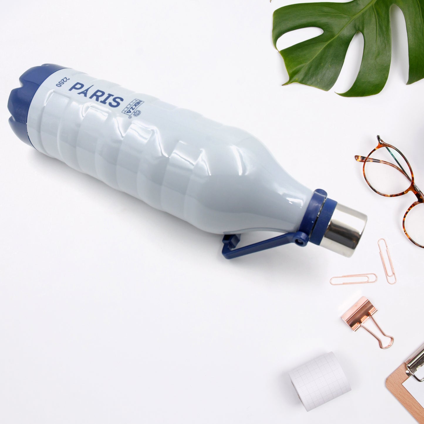 Plastic Sports Insulated Water Bottle With Handle Easy To Carry High Quality Water Bottle Bpa-free  Leak-proof For Kids School For Fridge Office Sports School Gym Yoga (1 Pc 1500ml 2200ml) - Happy Price - Image 2