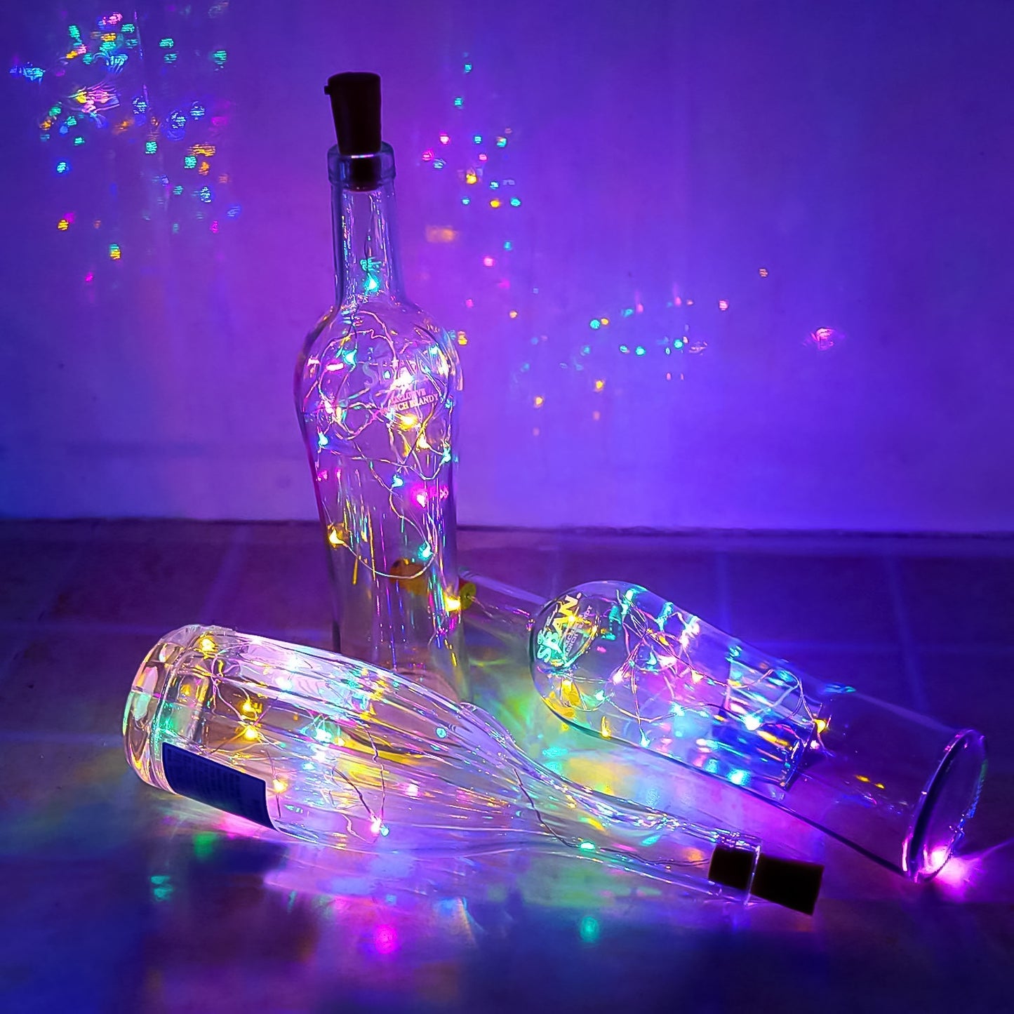 Wine Bottle Cork String Light  Multi Led  2m Cable Length Copper Wire Battery Operated (Multicolor Light  1 Pc) - Happy Price - Image 5