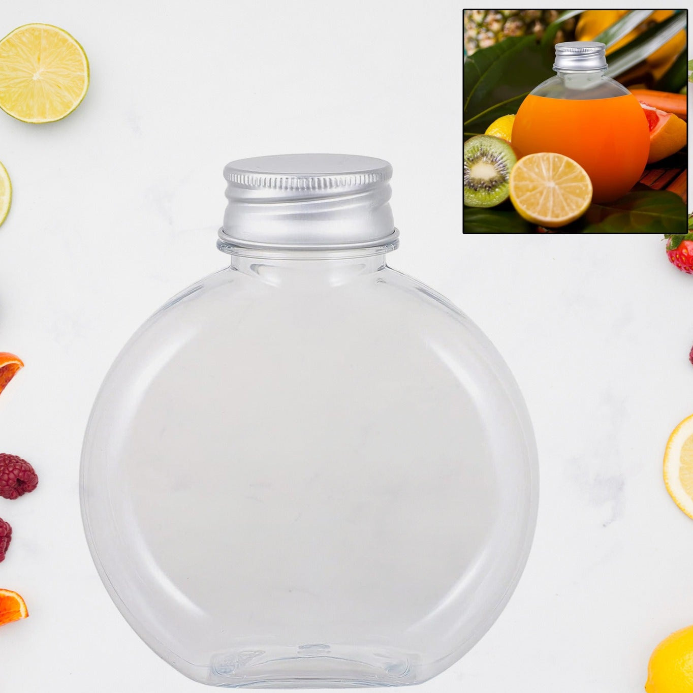 Multipurpose Transparent Round Clear Plastic Container (1 Pc) - Happy Price - Image 1