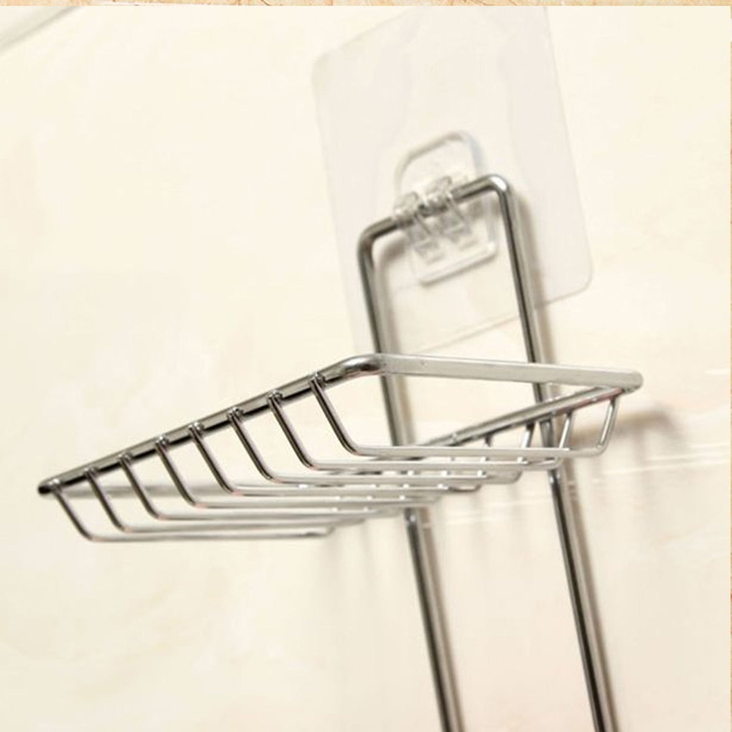 Kitchen Bathroom Soaps Storage Rack With 2 Hook For Home - Happy Price - Image 2
