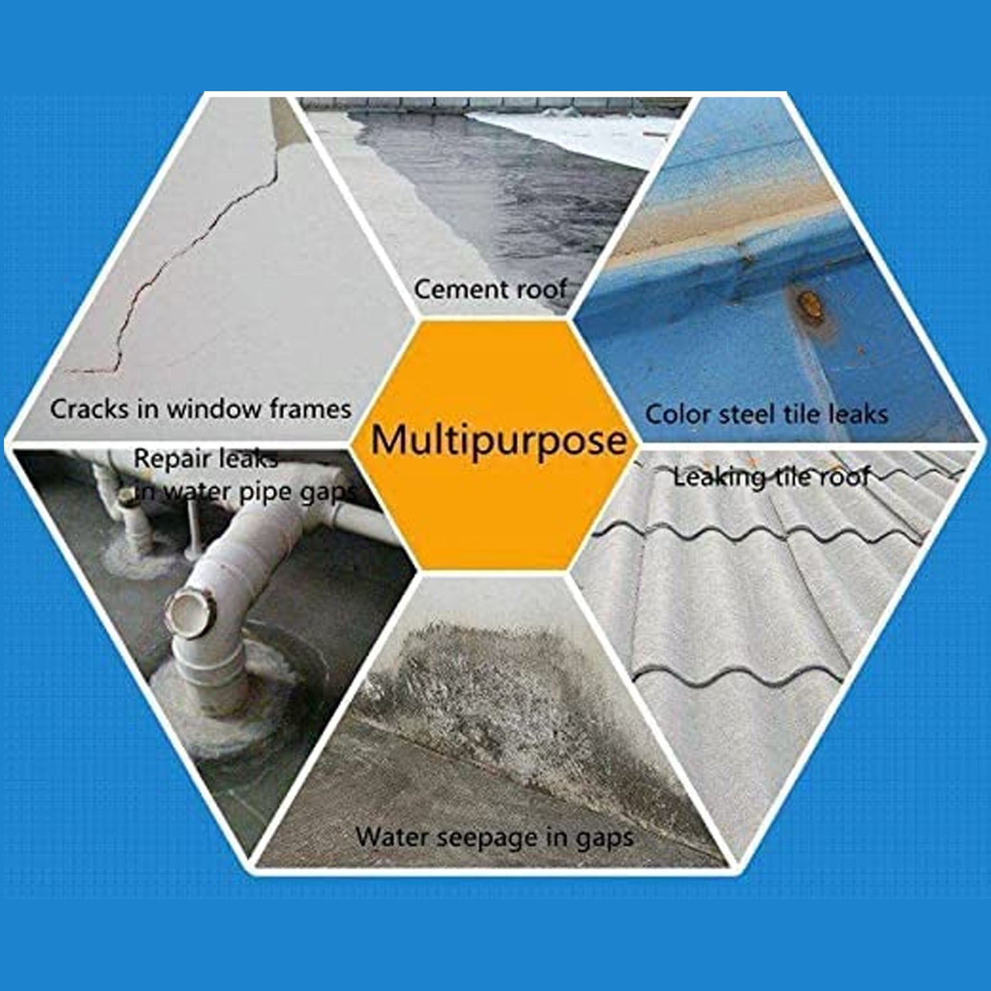 Waterproof Leak Filler Spray Rubber Flexx Repair  Sealant - Point To Seal Cracks Holes Leaks Corrosion More For Indoor Or Outdoor Use Black Paint (450 Ml) - Happy Price - Image 5