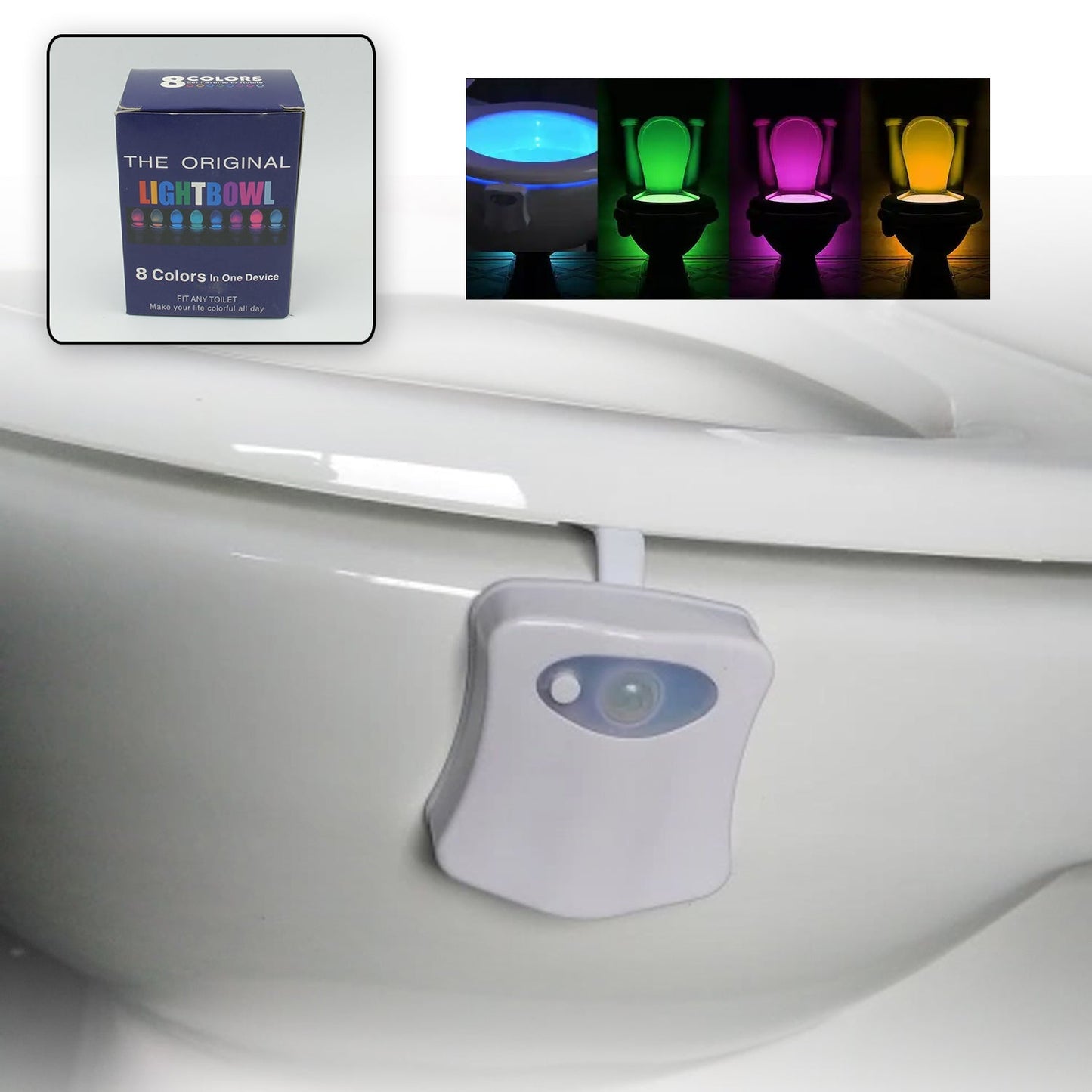 Toilet Light Led Toilet Bowl Light Toilet Cover Lamp (1 Pc  Battery Not Included) - Happy Price - Image 2