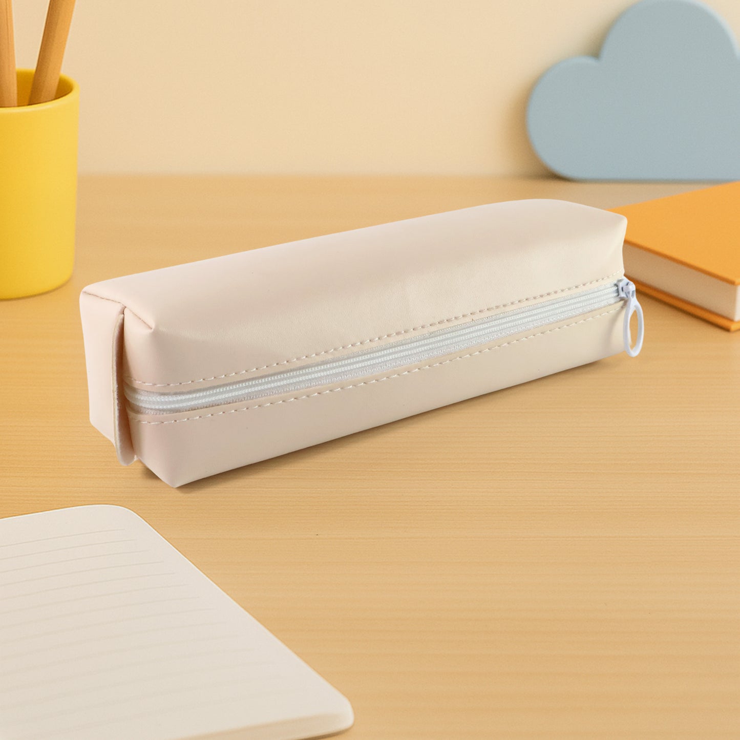 Slim PU Leather Pencil Pouch - 1 Pc - Happy Price - Image 6
