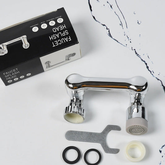 Splash Faucet Filter Faucet 1080 Rotating Faucet Sprayer Head Double O-ring Design Movable Tap Water Saving Sink Aerator Extender For Bathroom Kitchen - Happy Price - Image 1