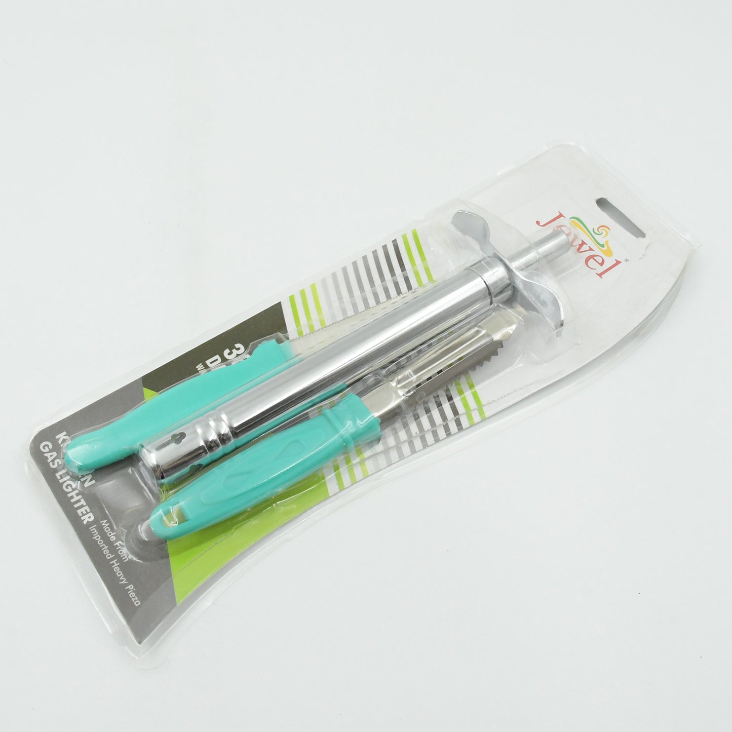 3 In 1 Kitchen Combo - Kitchen Lighter Stainless Steel Knife And Peeler - Happy Price - Image 5