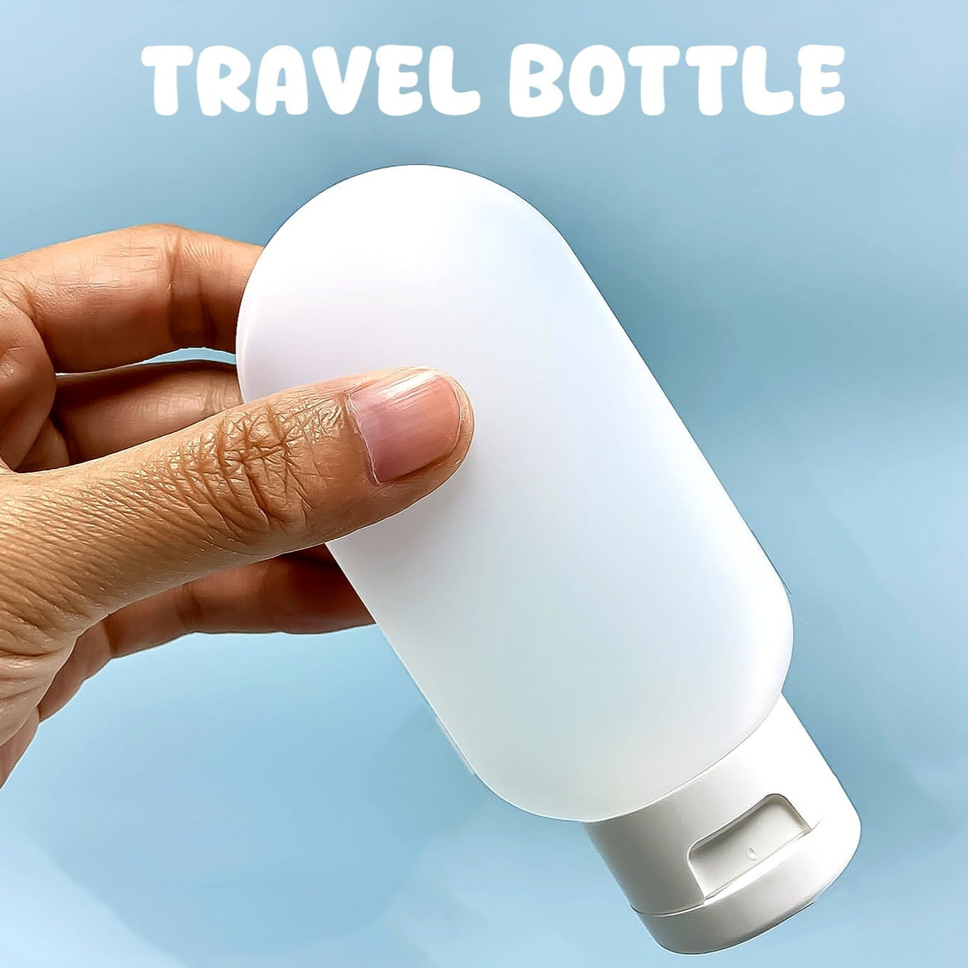 Small Plastic Travel Bottle Set Travel Shampoo And Conditioner Bottles (1 Pc  60 Ml Approx  Mix Color) - Happy Price - Image 1