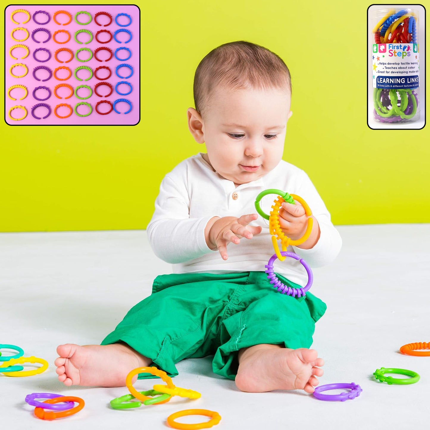 36 Pcs Baby Learning Links Educational Toy Set for Early Development - Happy Price - Image 2