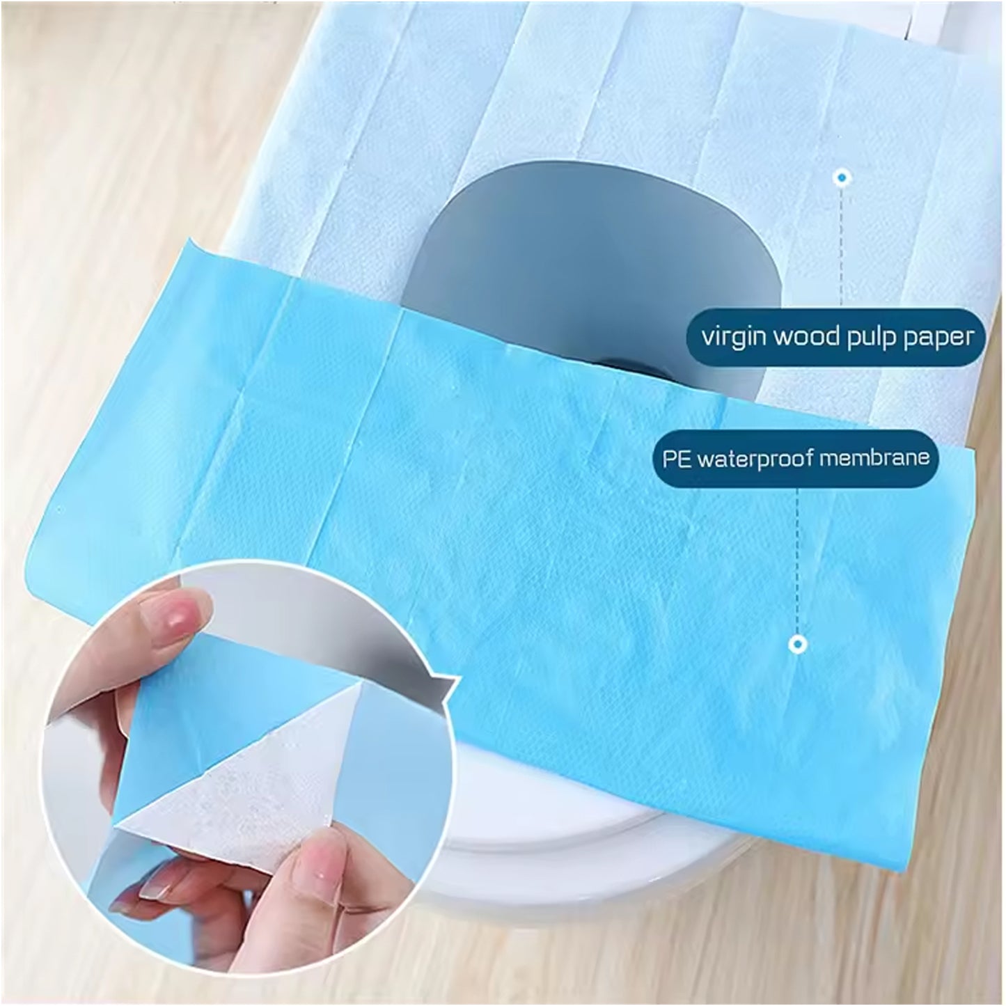 Disposable Toilet Seat Covers  Waterproof Isolation Disposable Toilet Seat Cushion (10 Pcs Set) - Happy Price - Image 6
