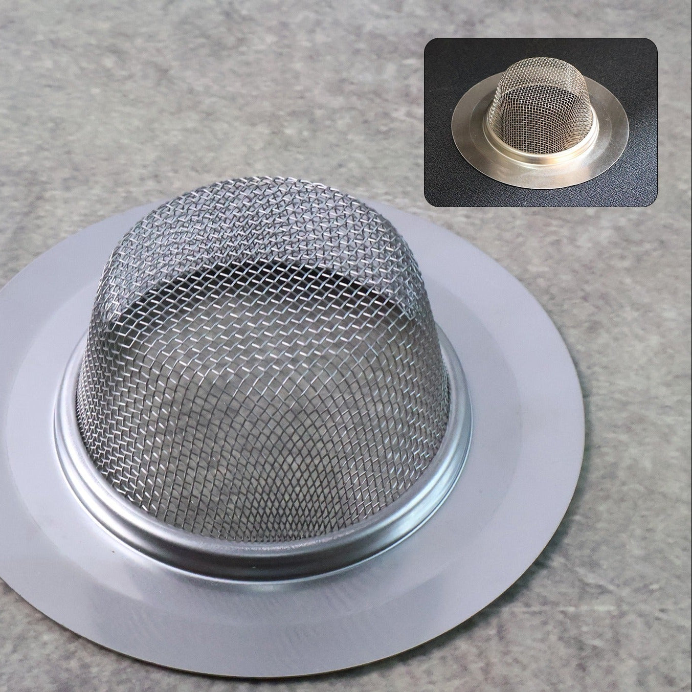 Stainless Steel Dome Mesh Drain Strainer - 1 Pc - Happy Price - Image 1