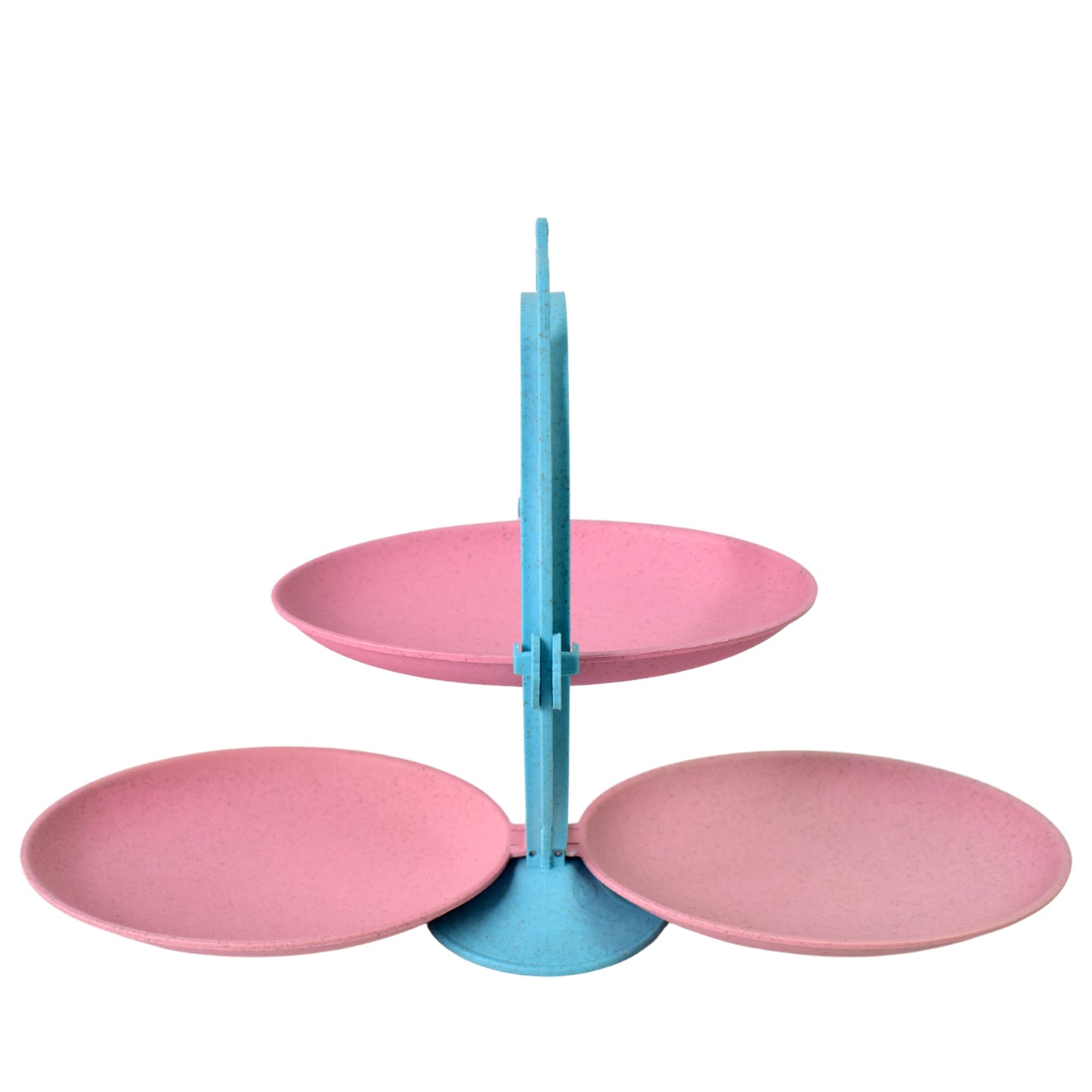 Foldable Fruit Plate Candy Dish  Multi Use Mirror Shape Dried Fruit Tray (1 Set) - Happy Price - Image 5