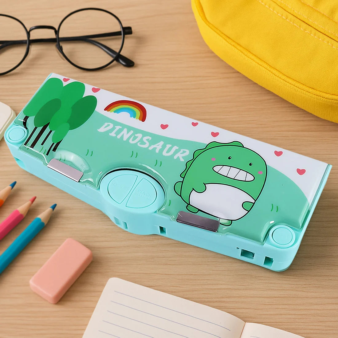Magnetic Pop-Up Pencil Box for Students - Happy Price - Image 5