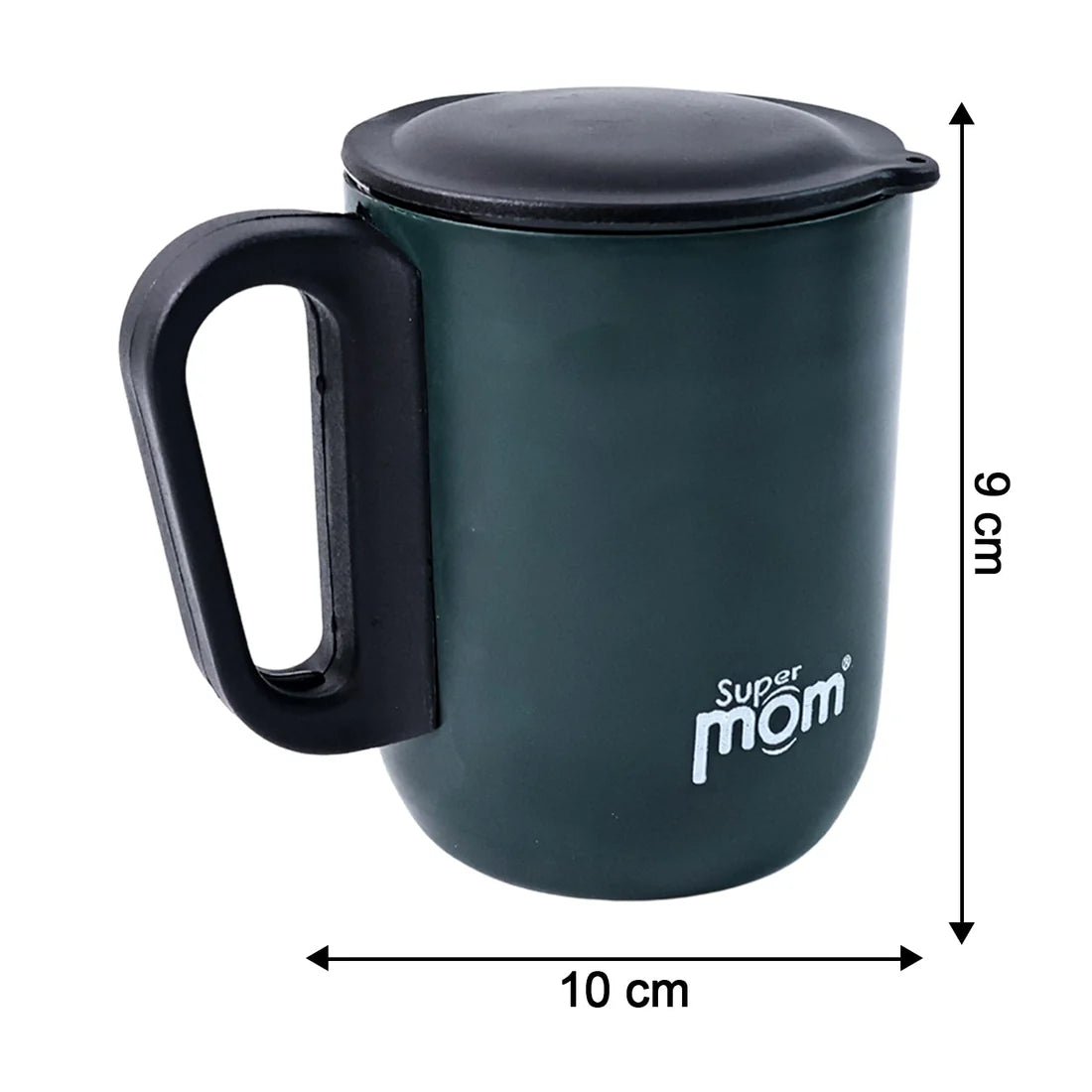 Supermom Stainless Steel Insulated Mug with Lid, 300ml (1 Piece) - Happy Price - Image 6