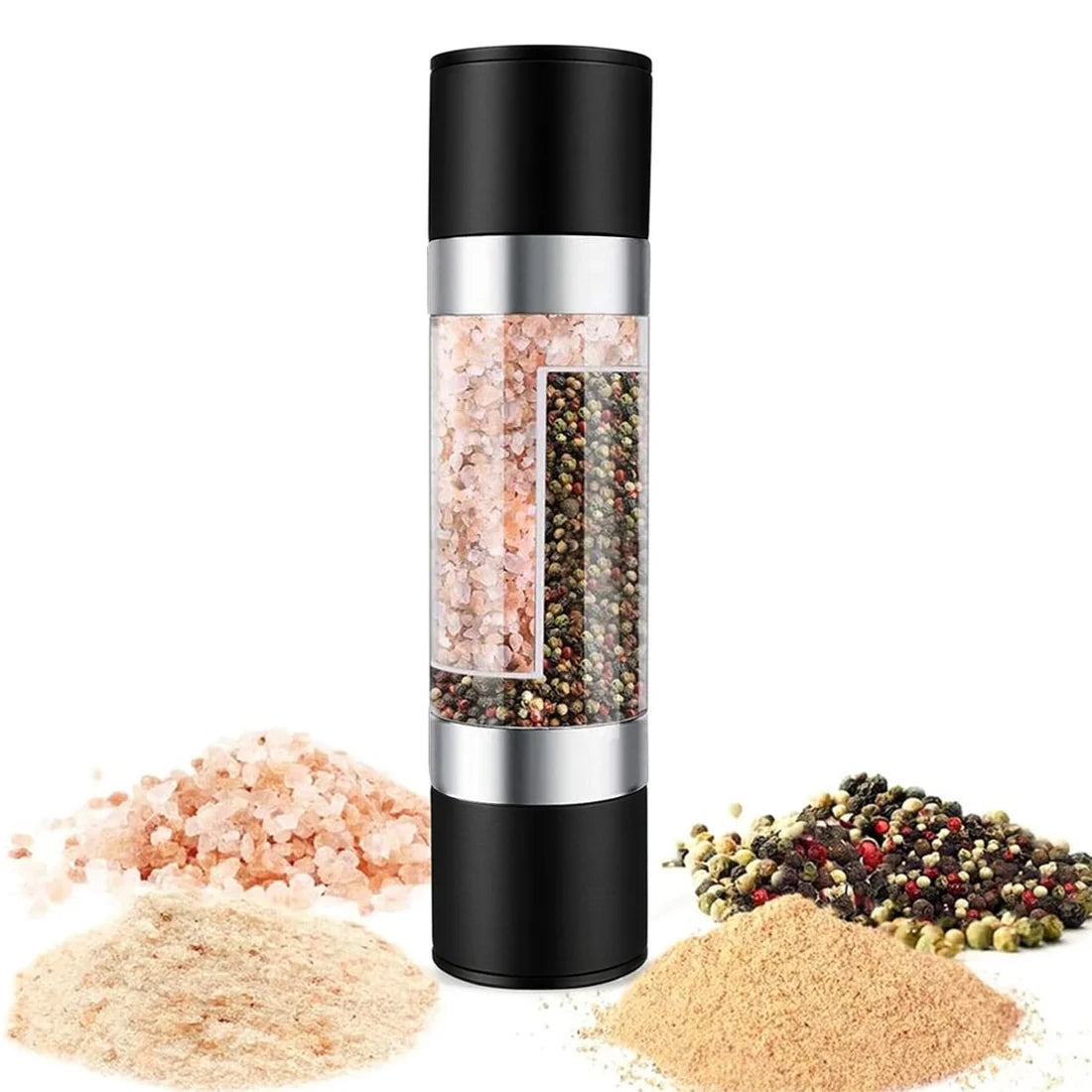 2-in-1 Stainless Steel Salt & Pepper Mill - Happy Price - Image 3