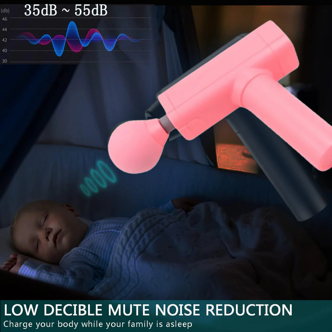 Deep Tissue Massage Gun with USB Charging - 1 Piece - Happy Price - Image 2