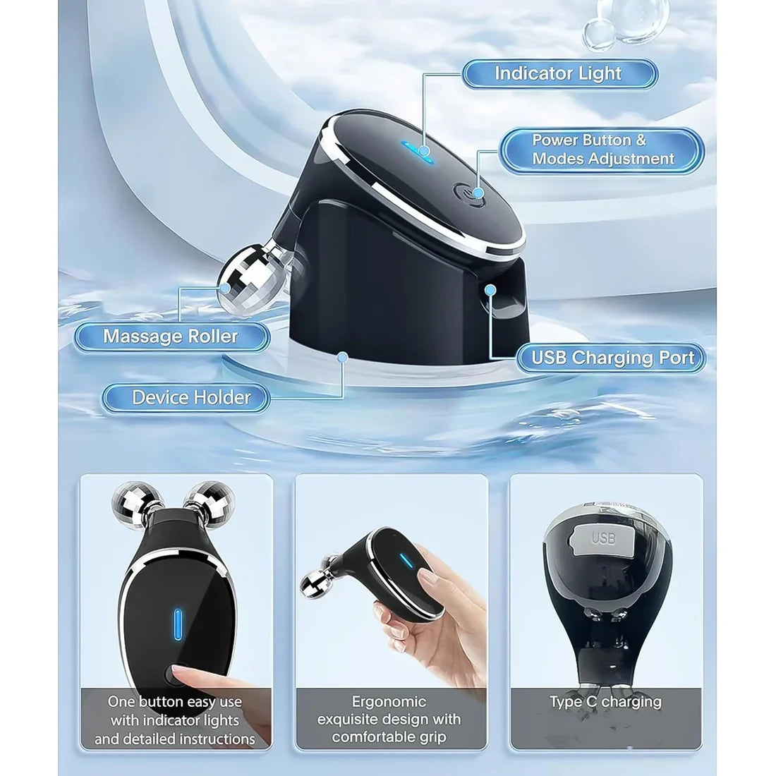 Microcurrent Facial Device for Skin Toning (1 Pc) - Happy Price - Image 5