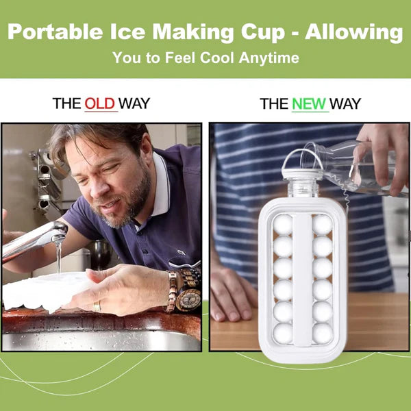 Foldable Ice Tray with Lid - Makes Ice Balls & Cubes - Happy Price - Image 3