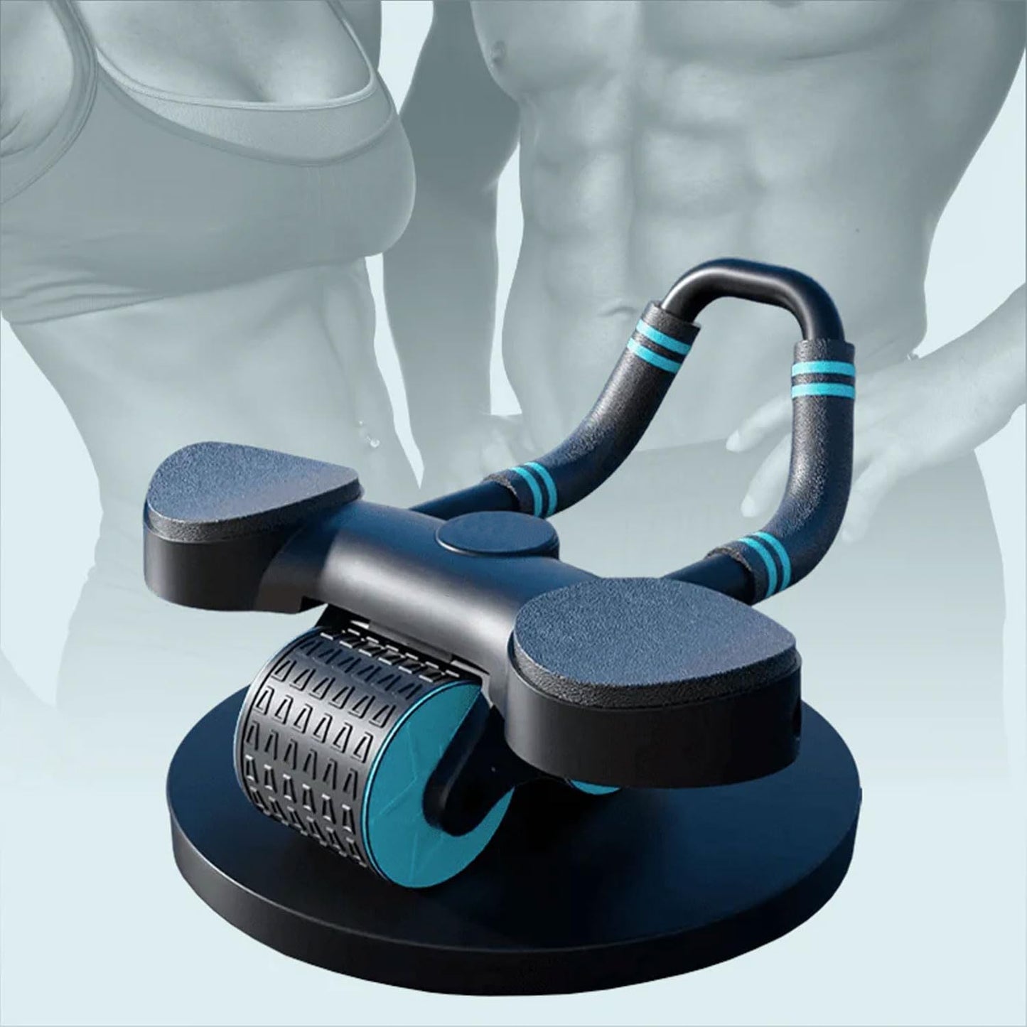 Abdominal Wheel Roller Widened Elbow Support Roller With Timer  Skipping Rope (1 Set) - Happy Price - Image 3