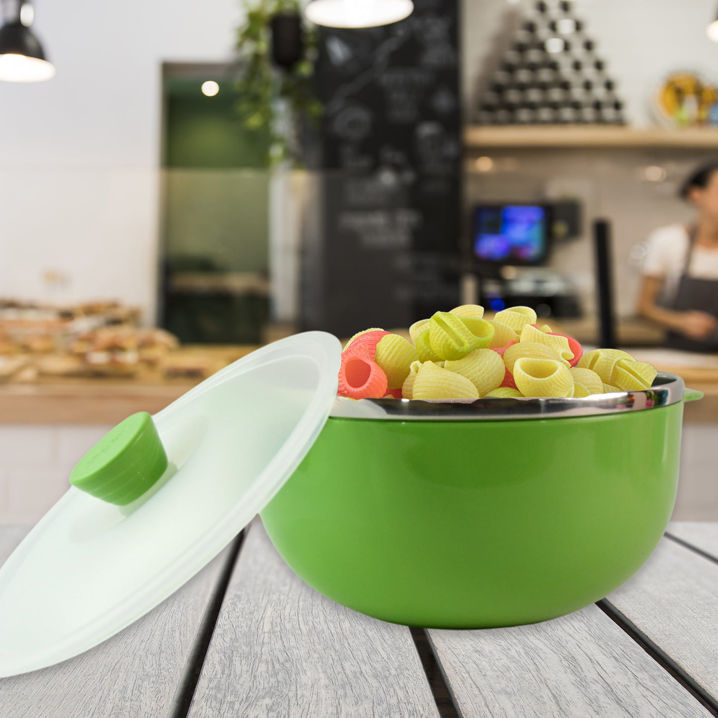Apex 2200ml Microwave-safe Plastic Serving Bowl With Lid (1 Pc) - Happy Price - Image 5