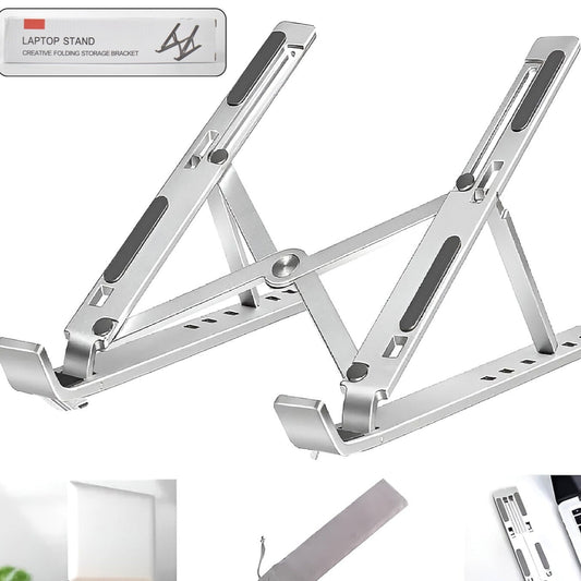 Home Foldable Height Adjustable Laptop Stand (1 Pc) - Happy Price - Image 1