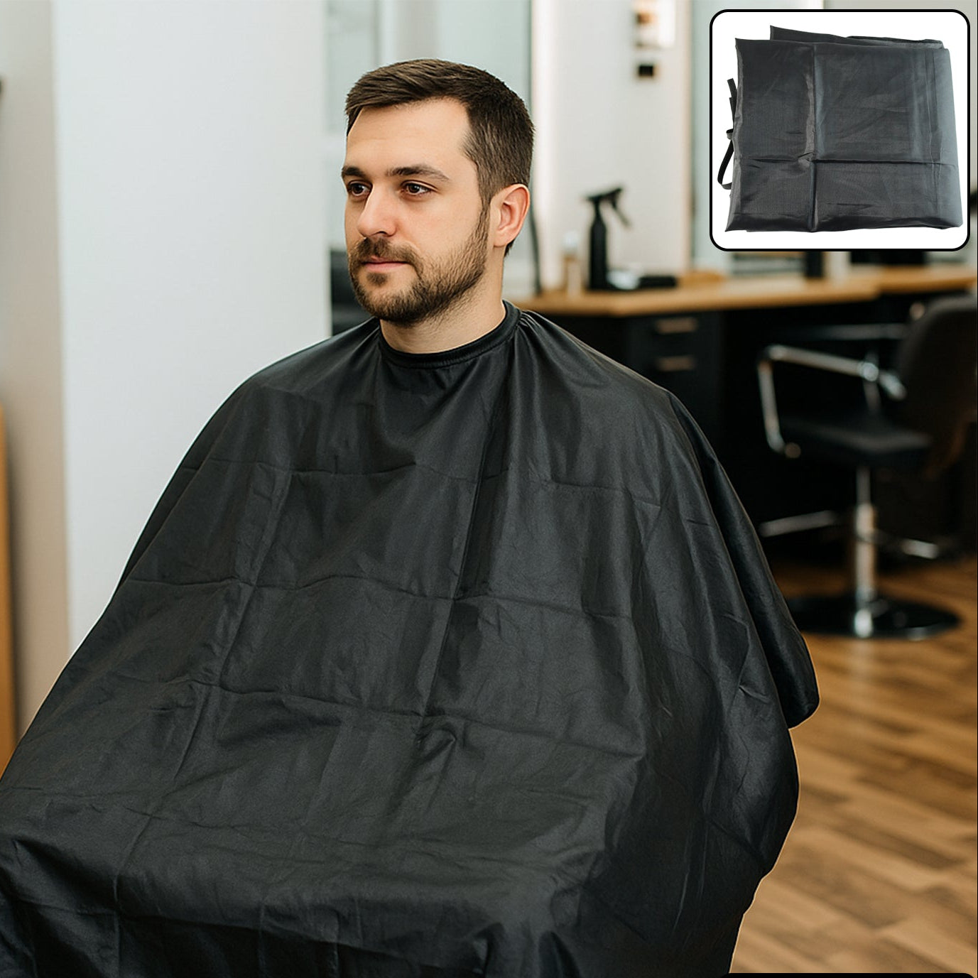 Professional Hair Cutting Cape - 1 Pc Waterproof Salon Apron - Happy Price - Image 1