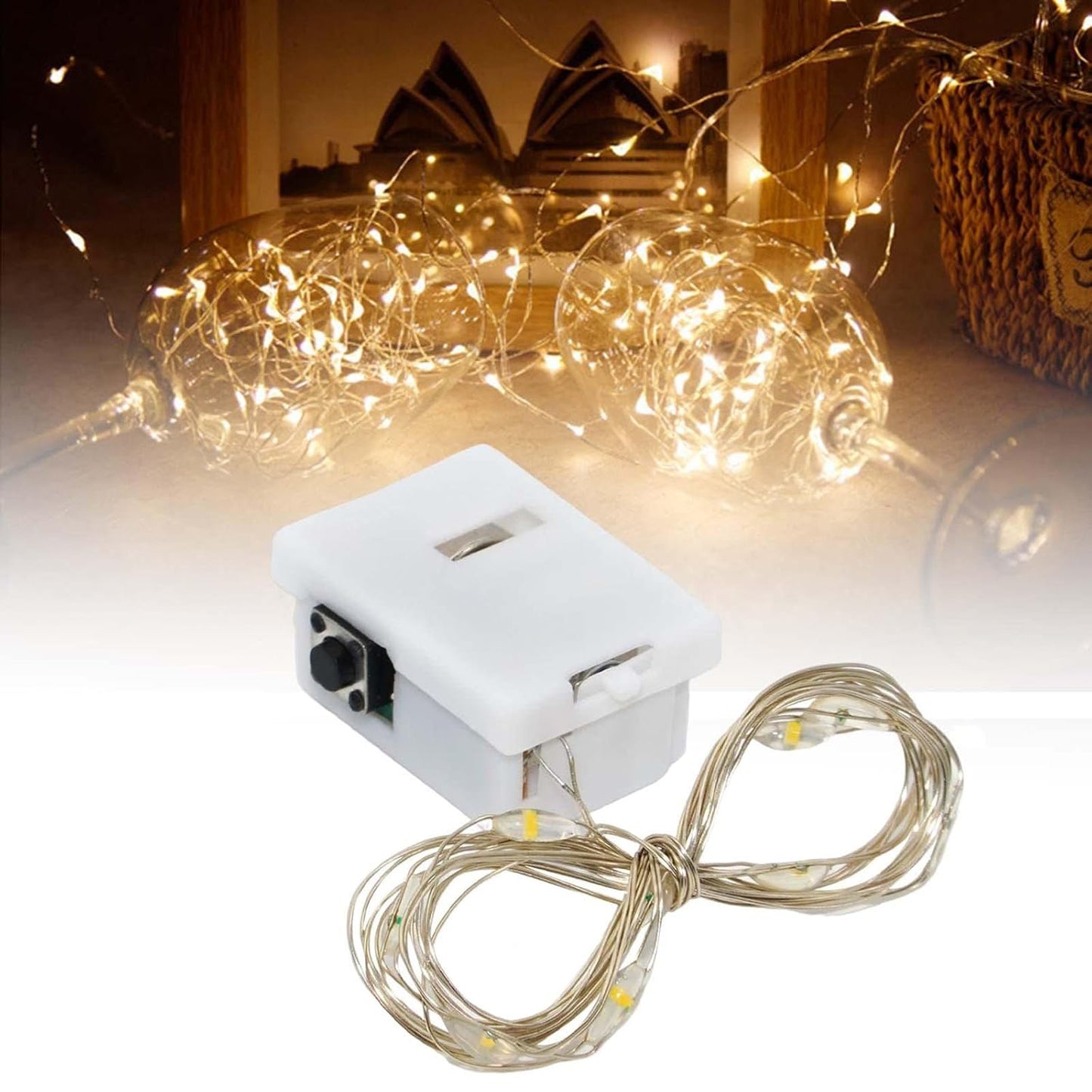 Multi LED Fairy String Lights - Battery Operated Copper Wire Decor (1 Pc) - Happy Price - Image 2