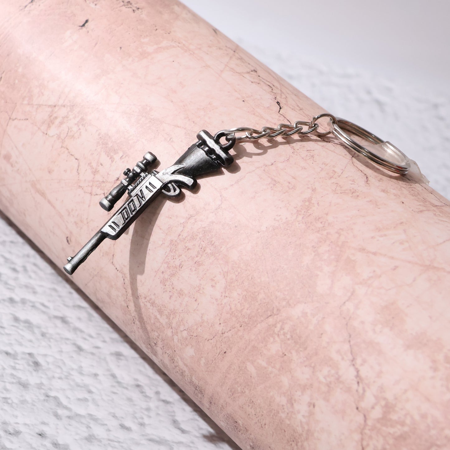 Metal Rifle Gun Shape Keychain - 1 Pc - Happy Price - Image 3