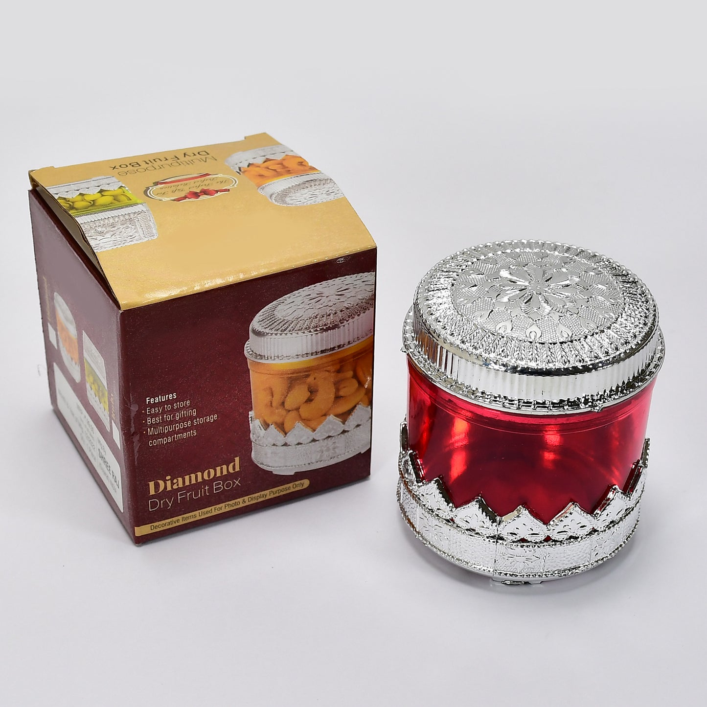 Diamond Design Dryfruit Storage Container Or Storage Box - Happy Price - Image 5